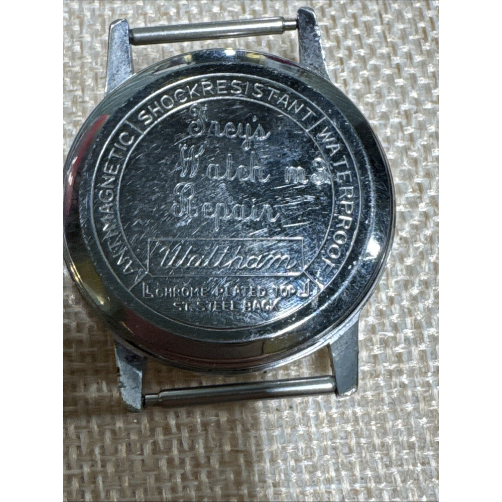 Vintage 1960s Waltham Manual Wind Watch 33mm Stainless Steel Works - Picture 3 of 8